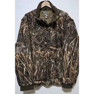 Drake Waterfowl Systems Duck Outdoor Hunting Jacket Hood Mossy Oak Camo Coat 3XL
